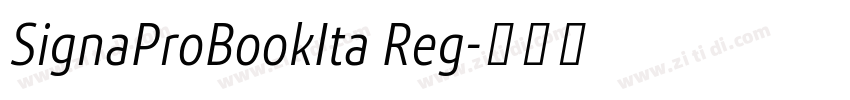 SignaProBookIta Reg字体转换
